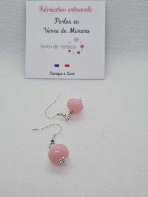 Boucles d oreilles rose